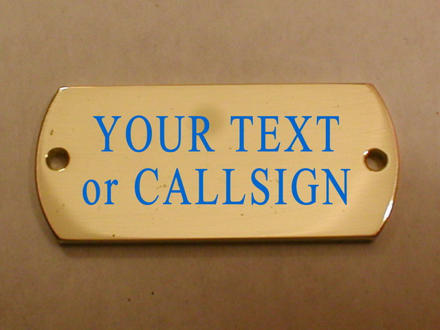 Callsign engraving